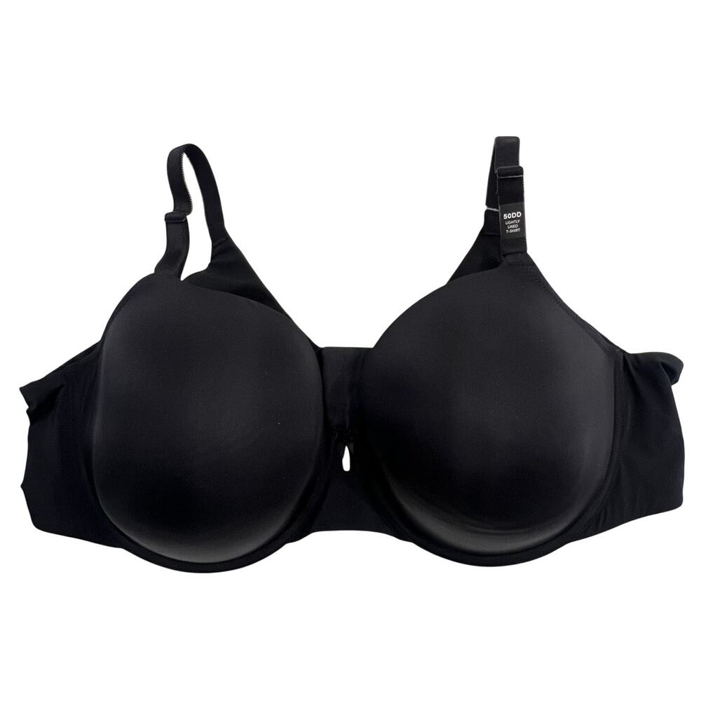 NWT TORRID Curve LIGHTLY LINED T-Shirt Bra 50DD Black Padded Wire NEW Plus Size